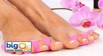 Аппаратный педикюр + покрытие Gelish лака в салоне "Dolce Vita" со скидкой 47%!