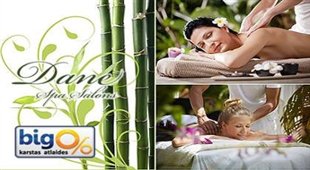Расслабляющий аромамассаж всего тела c маслом Ши в салоне „Dane Spa” со скидкой 55%!