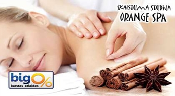 Skaistuma studija "Orange Spa" piedāvā lielisku iespēju izbaudīt kanēļa masāžu visam ķermenim ar ietīšanu ( 90 minūtes ) ar 50% atlaidi !