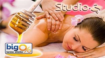 Studio S piedāvā: Divu stundu ķermeņa medus masāža cīņai ar ķermeņa nepilnībām!