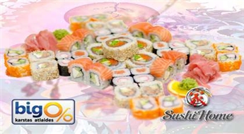 Neklausi nevienu- šeit suši ir garšīgāki! Tomodachi set 3 personām (45 gab.) ar 50% atlaidi!
