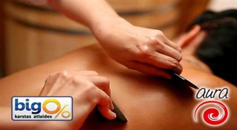 Salons "Aura" piedāvā: Pēc izvēles anticelulīta guašā masāža vai muguras masāža + sejas guašā masāža dāvānā!