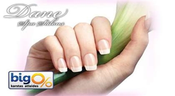 SPA-процедура для рук + классический маникюр с покрытием лака Orly или O.P.I.   в салоне ”Dane Spa” со скидкой 56%!