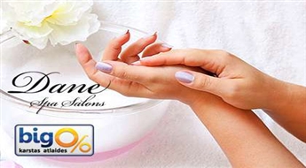 SPA procedūra rokām + klasiskais manikīrs ar Orly vai O.P.I. lakas pārklājumu salonā „ Dane Spa”ar 56% atlaidi!