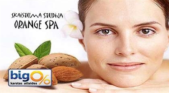 Щадящий миндальный пилинг для сияющей кожи лица в студии красоты "Orange Spa" со скидкой 52%!