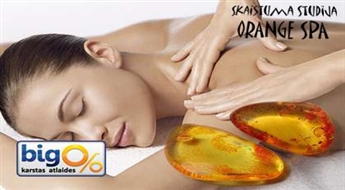 Cтудия красоты "Orange Spa" предлагает великолепную возможность насладится Янтарным массажем ( 90 минут ) со скидкой 50%!