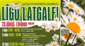 Uz lustīgu līgošanu aicina Latgales šlāgermūziķu zaļumballe – LĪGO, LATGALE Līvānos! Brauc līgot lustīgi un ietaupi 50% par biļeti un telts vietu!