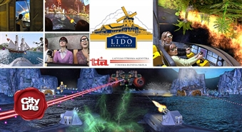 TRANS-FORCE 5D interaktīvā atrakcija LIDO Atpūtas centra atrakciju parkā – 51%