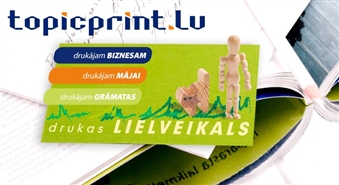 Topicprint.lv: 100 vizītkaršu digitālā druka – 55%