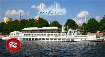 Saulrieta kruīzs (2 h) ar kuģīti MECKLENBURG + eleganta maltīte – 50%