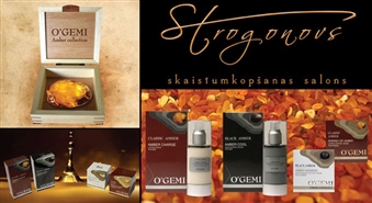THE AMBER COLLECTIONS O’GEMI kosmētika sievietēm un vīriešiem salonā STROGONOVS – 50%