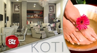 Для здоровья и красоты стоп! Классический французский SPA педикюр (1.5 ч) в салоне KOTI – 40%