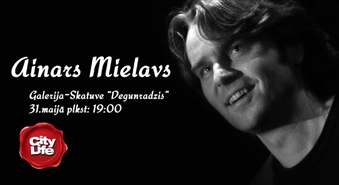 Галерея - сцена DEGUNRADZIS: концерт Айнарса Миелавса - 50%