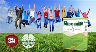 Kusties brīvi! Uztura bagātinātājs locītavu veselībai GLUCOSAMINE no EkoMed ar 51% atlaidi!