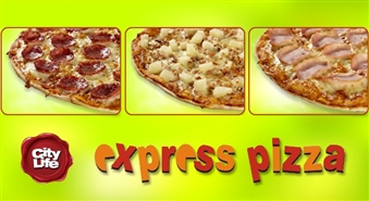 EXPRESS PIZZA piedāvā: lielā Salami, Prosciutto vai Taiti pica (38 cm) – 54%