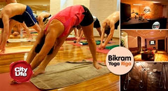Par godu jaunās BIKRAM YOGA RIGA studijas atklāšanai: starta komplekts nedēļai vai mēnesim ar atlaidi līdz 45%!