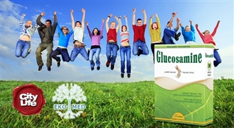 Kusties brīvi! Uztura bagātinātājs locītavu veselībai GLUCOSAMINE no EkoMed ar 51% atlaidi!