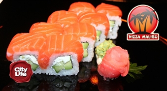 Tavi mīļākie suši par labāko cenu! Philadelphia maki, California maki vai Osaka maki no PIZZA MALIBU – 50%
