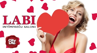 Piešauj asumu Valentīna dienai! Dāvanu karte Ls 6 vērtībā intīmpreču salonā LABI – 51%