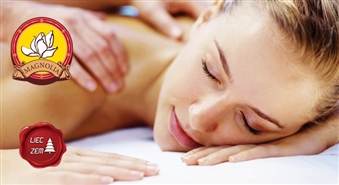 Hidromasāžas baseina apmeklējums + ķermeņa skrubis + masāža (šokolādes, bambusa vai arommasāža) SPA centrā MAGNOLIA – 73%