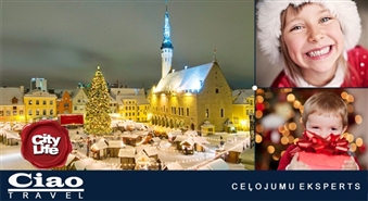 Ziemassvētku noskaņas Tallinā kopā ar CIAO TRAVEL – CEĻOJUMU EKSPERTU: vienas dienas brauciens, svētku tirdziņa atklāšana un citi piedzīvojumi tikai par Ls 11.49!