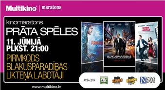 MULTIKINO piedāvā: kinomaratons PRĀTA SPĒLES ar 70% atlaidi!