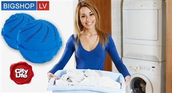 Mяч для стирки белья ECO WASHING BALL oт Bigshop.lv co скидкой 65% ! Один мяч для стирки 1500 раз!