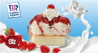 Izveido savu ideālo saldējumu! Saldējuma deserts (3 saldējuma bumbas + piedevas) no BASKIN-ROBBINS – 50%