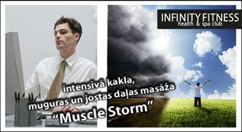 INFINITY FITNESS piedāvā: intensīvā muguras masāža – 50%
