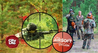 AIRSOFT IZKLAIDE piedāvā: 3 h Airsoft militārās simulācijas spēle 8 cilvēku komandai – 52%
