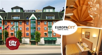 Romantiska atpūta diviem! Nakšņošana + bagātīgas brokastis četrzvaigžņu viesnīcā EUROPA CITY AMRITA Liepājā – 50%