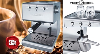 PROFICOOK Espresso Machine кофейный аппарат для приготовления великолепного каппучино, latte и espresso – 35%