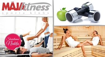 Neierobežots trenažieru zāles abonements vienam mēnesim sporta klubā MĀJA FITNESS – 55%