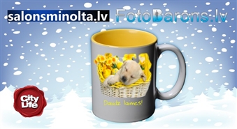 Krūzītes ar personalizētu apdruku no salona MINOLTA DĀVANU DARBNĪCAS – 50%