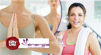 Fitnesa vai ārstnieciskās nodarbības sieviešu fitnesa studijā ENERGIE  – 51%
