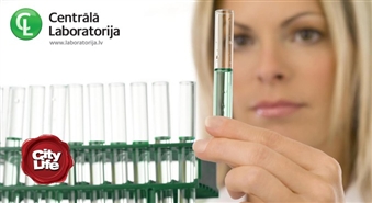CENTRĀLĀ LABORATORIJA piedāvā: kompleksās analīzes veselības stāvokļa noteikšanai – 40%