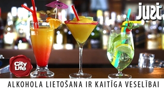Jebkurš JUST bāra kokteilis Ls 3.50 un Ls 5.00 vērtībā ar 50% atlaidi!