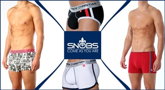 Populāro zīmolu ESPRIT, BJÖRN BORG un ANDREW CHRISTIAN vīriešu apakšveļa (bokseri) no SNOBS – 40%