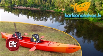 Gauja sauc! Divvietīgās laivas noma braucienam Līgatnes pārceltuve – Sigulda no laivu nomas KARLSONALAIVAS.LV ar 50% atlaidi!