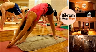 BIKRAM YOGA RIGA piedāvā: 3 Bikram karstās jogas apmeklējumi + masāža ar 60% atlaidi!