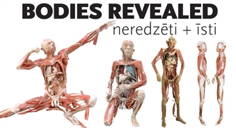 Ieejas biļete izstādē BODIES REVEALED ar 56% atlaidi! Izmanto pēdējo iespēju apskatīt sensacionālo izstādi JAU RĪT!