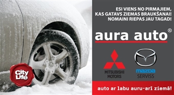 AURA AUTO piedāvā: riepu montāža + balansēšana tikai par Ls 5.99!