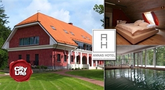 Karaliska atpūta diviem: nakšņošana LUX apartamentos + rīta pelde baseinā + bagātīgas brokastis dizaina viesnīcā ANNAS HOTEL – 55%
