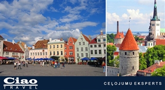 CIAO TRAVEL – CEĻOJUMU EKSPERTS piedāvā vienas dienas ceļojumu uz Tallinu par  50% lētāk! Dodies piedzīvojumos un padari 22. aprīli neaizmirstamu!