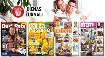 Žurnāla  Dārza Pasaule, Dari Pats, Dienas Ēdieni vai Mūsmājas abonements 8 mēnešiem līdz 37% lētāk!
