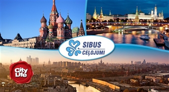 Ceļojumu aģentūra SIBUS: brauciens uz Maskavu - 40%