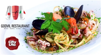 Velnišķīgi laba iespēja – jebkuras picas, pastas un salāti no itāļu ēdienkartes Ls 10 vērtībā GODVIL RESTAURANT par 50% lētāk!
