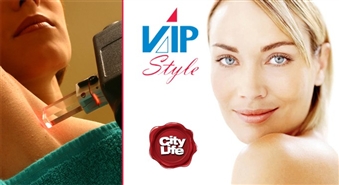 Fotoepilācija padusēm vai bikini zonai kosmetoloģijas centra VIP STYLE filiālē Rīgā vai Daugavpilī līdz 57% lētāk!