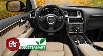 Auto salona ķīmiskā tīrīšana ar augstspiediena tvaiku automazgātavā ECO STEAM ART – 63%