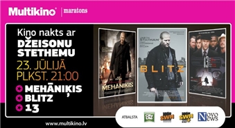 BLITZ pirmizrāde + 13 + MEHĀNIĶIS kinoteātrī MULTIKINO tikai par Ls 3.50! Kinomaratons KINO NAKTS AR DŽEISONU STETHEMU – 70%